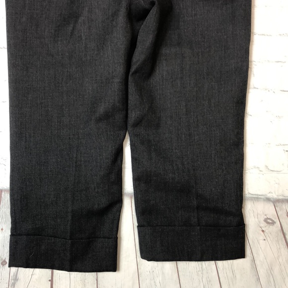 Harve Benard Wool Cropped Cuffed Bottom Trousers - Picture 14 of 14